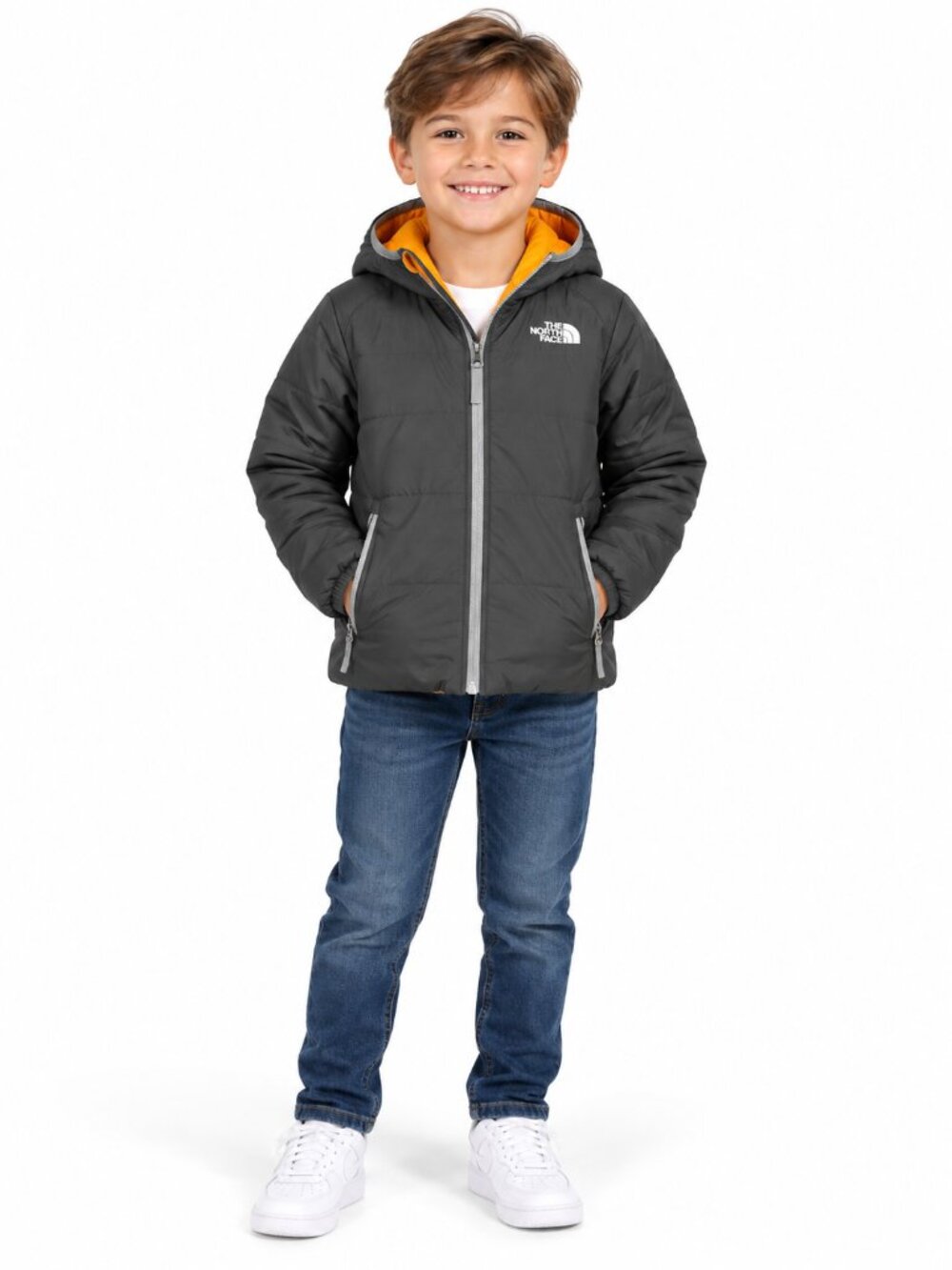 The North Face Kids Hooded Jacket With Pockets